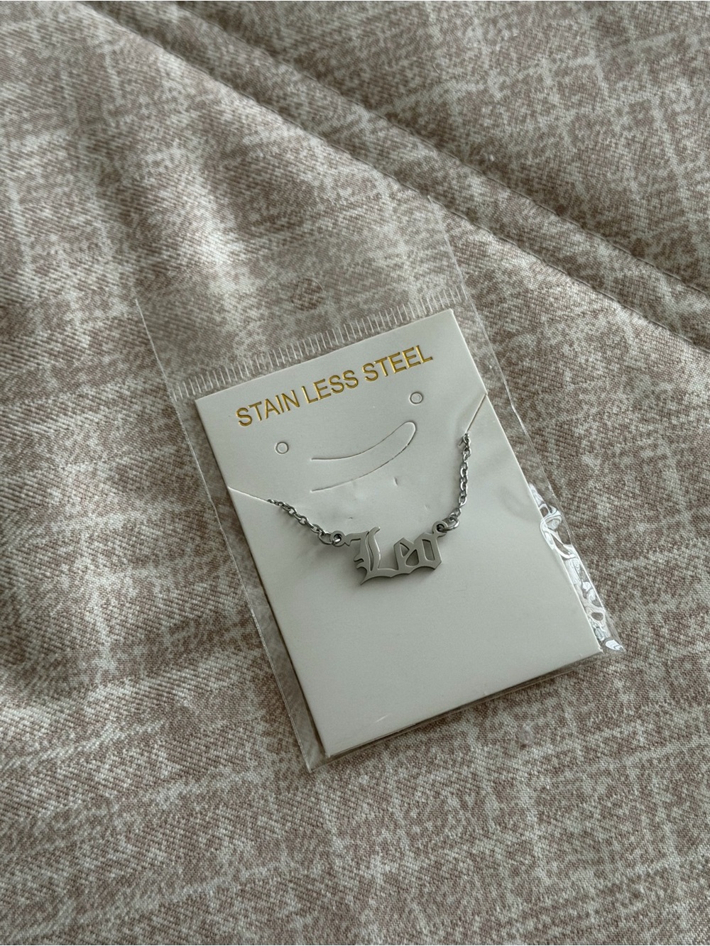 Stainless Steel 'Leo' Necklace - Silver